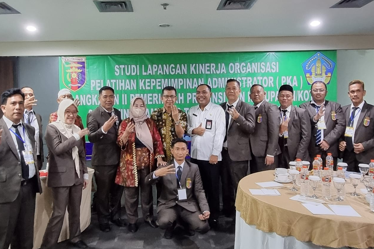 Penyampaian Laporan Hasil Studi Lapangan Kinerja Organisasi Peserta PKA Prov. Lampung