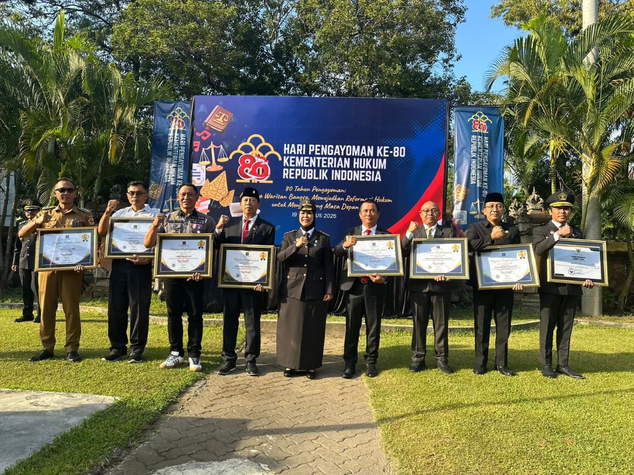 Hari Pengayoman ke-80: Dinas Koperasi & UKM Bali Terima Penghargaan Atas Dukungan Pembentukan Badan Hukum Koperasi Merah Putih