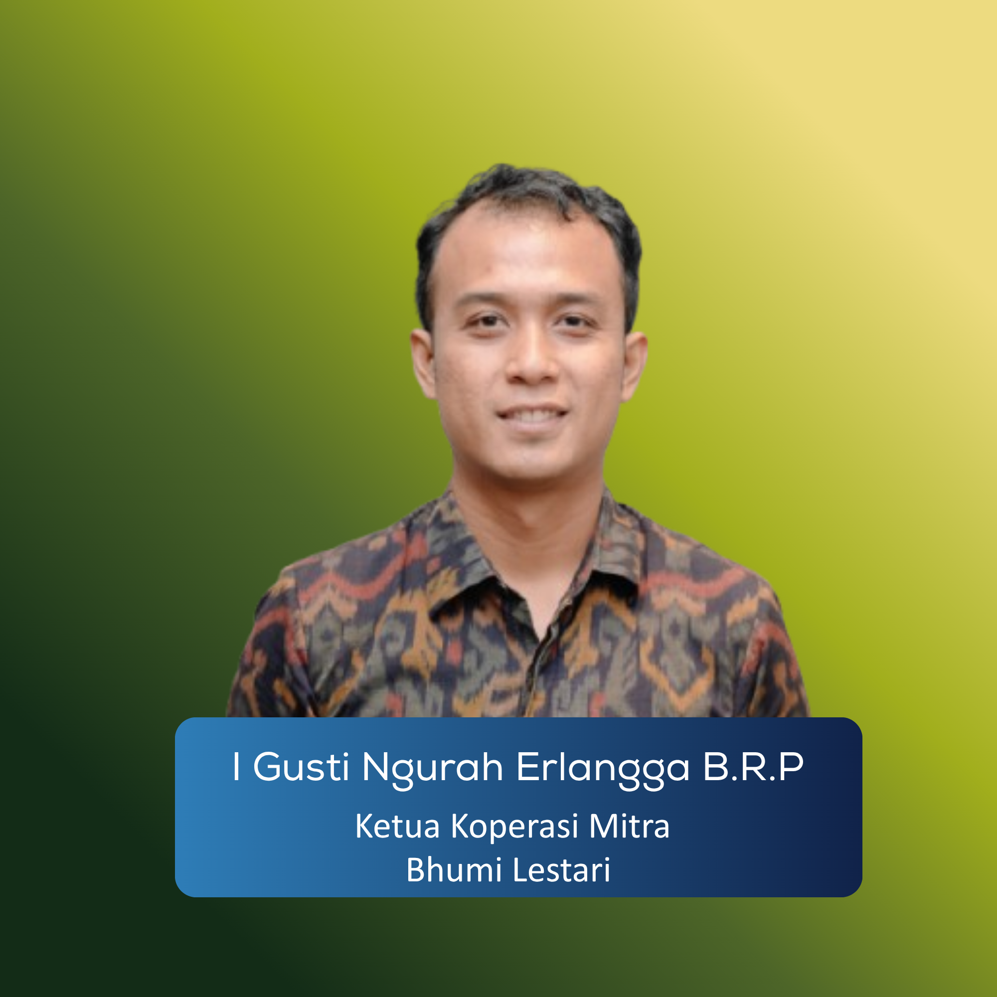 Ketua Koperasi Mitra Bhumi Lestari