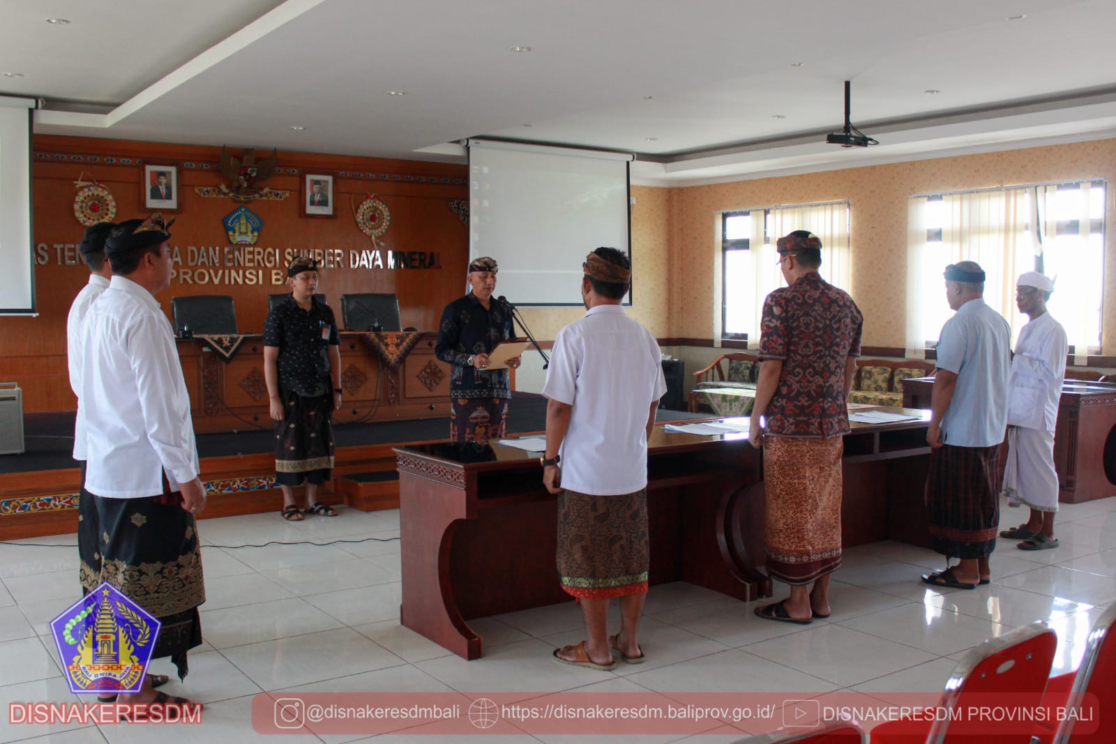 Pelantikan Dan Pengambilan Sumpah/Janji Jabatan Fungsional Di Lingkungan Dinas Ketenagakerjaan dan ESDM Provinsi Bali