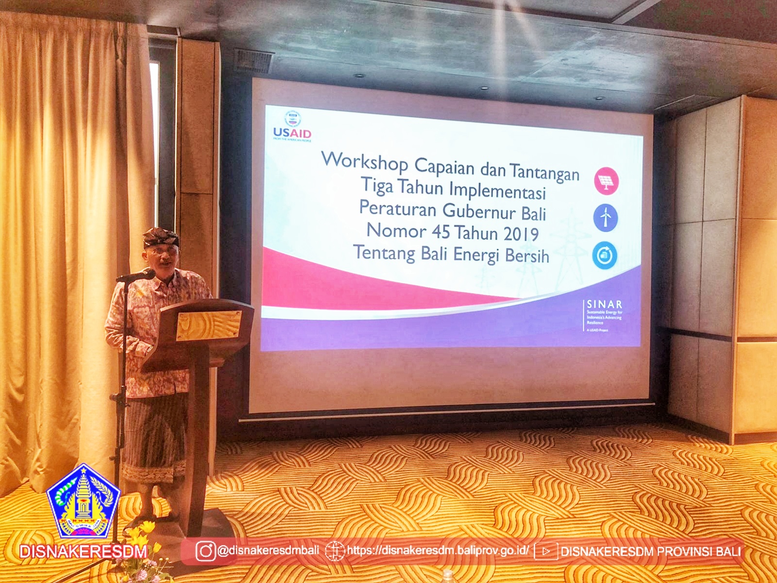 Workshop Capaian Dan Tantangan 3 Tahun Implementasi Peraturan Gubernur Bali Nomor 45 Tahun 2019