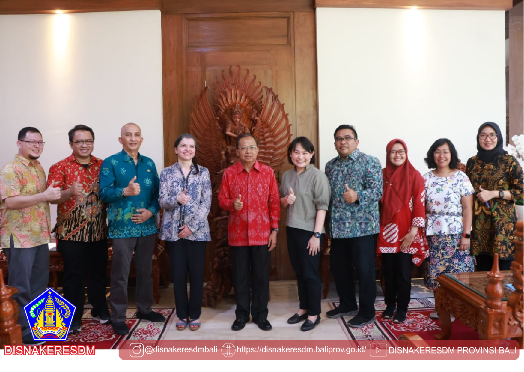 KadisnakerESDM Mendampingi Bapak Gubernur Bali Menerima Audiensi Dari International Hydropower Association