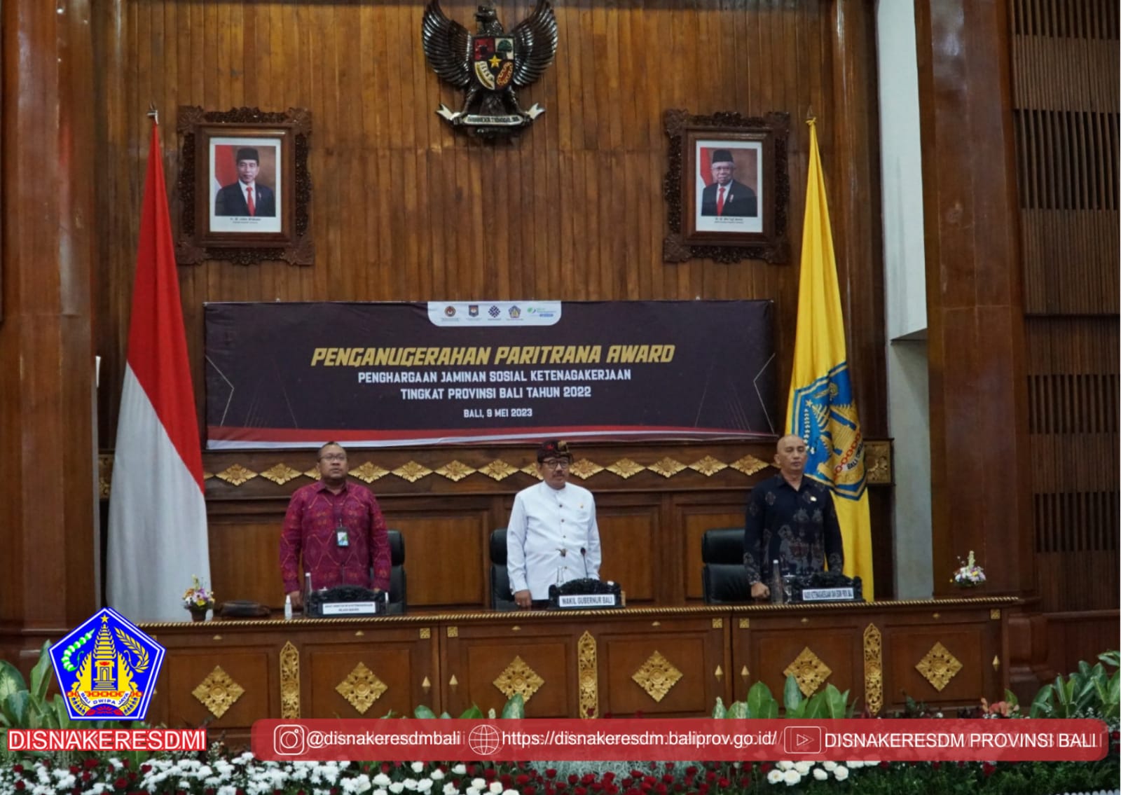 Penganugerahan Paritrana Award Tahun 2022 Provinsi Bali