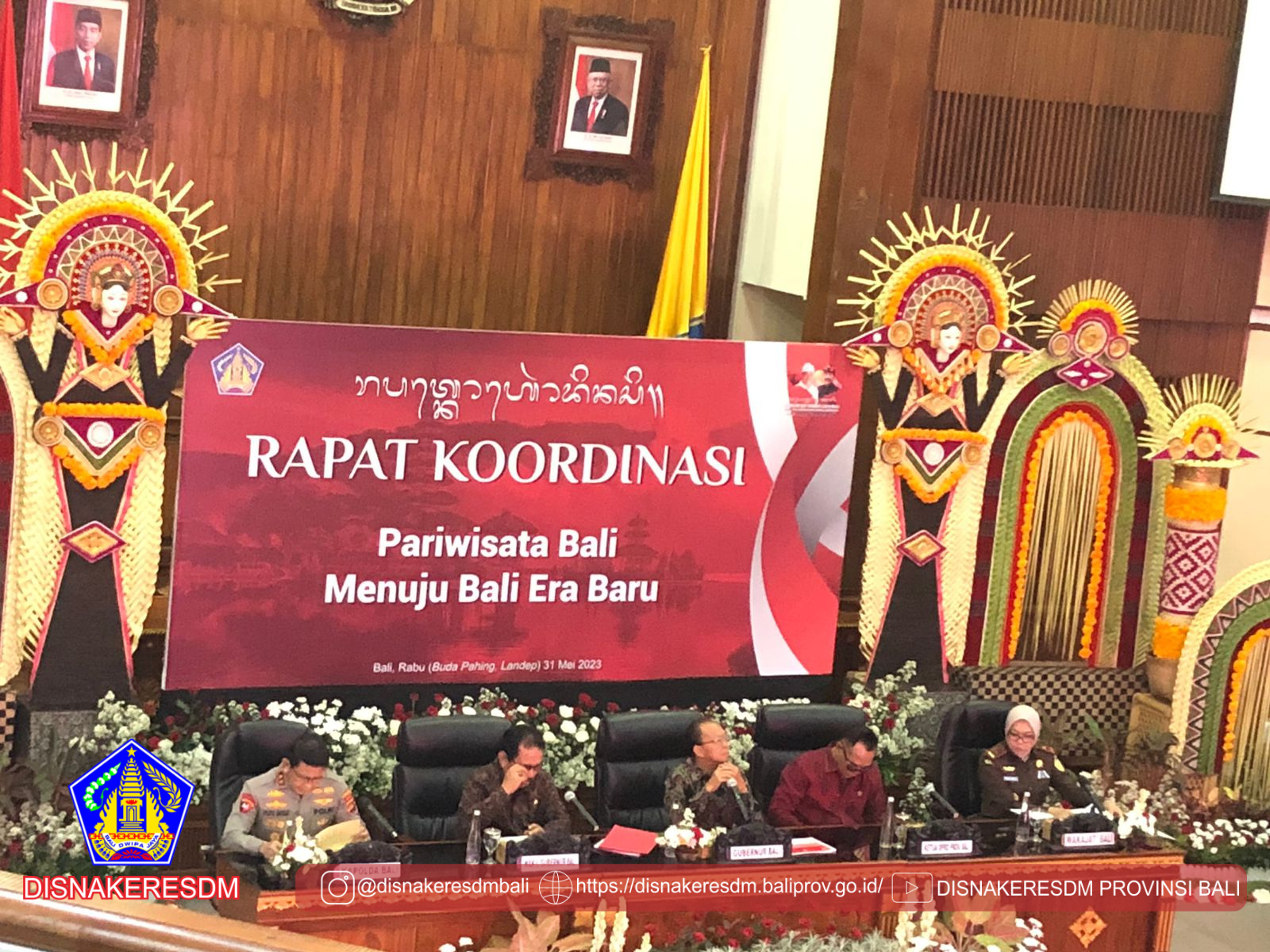 Rapat Koordinasi Pariwisata Bali Menuju Bali Era Baru