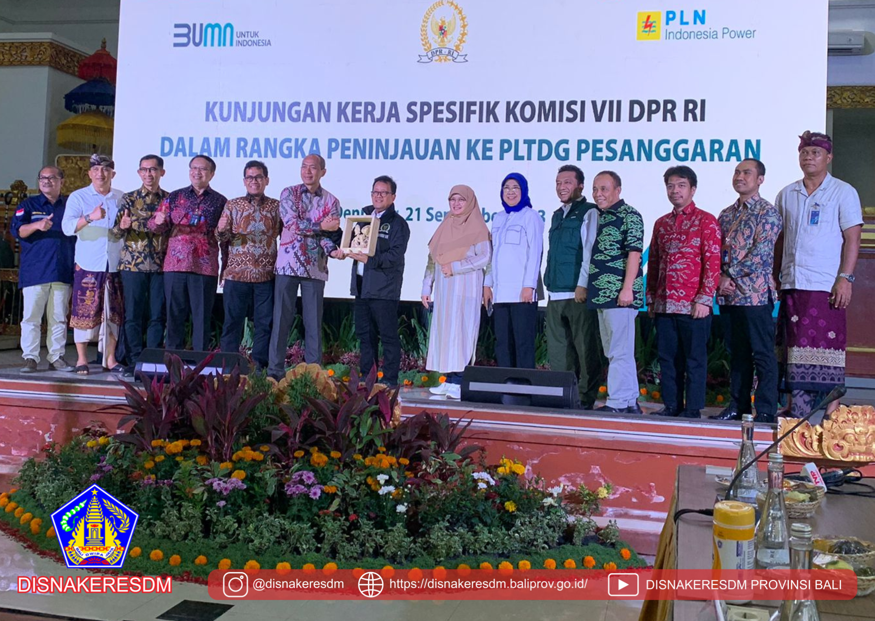 Kunjungan Kerja Spesifik Komisi VII DPR RI, Dalam Rangka Peninjauan ke PLTDG Pesanggaran