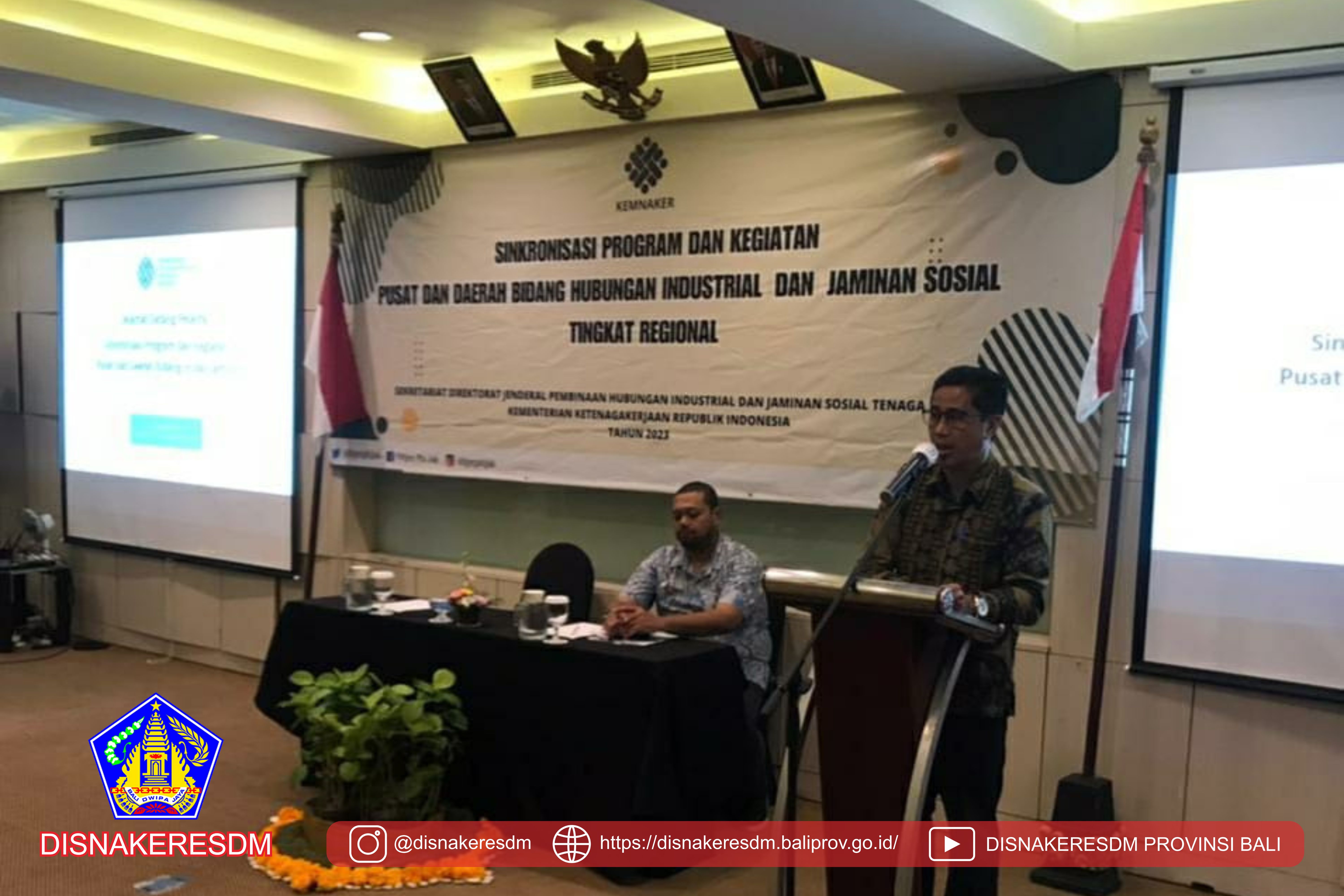 Sinkronisasi Program dan Kegiatan Pusat dan Daerah Bidang Hubungan Industrial dan Jaminan Sosial Tingkat Regional