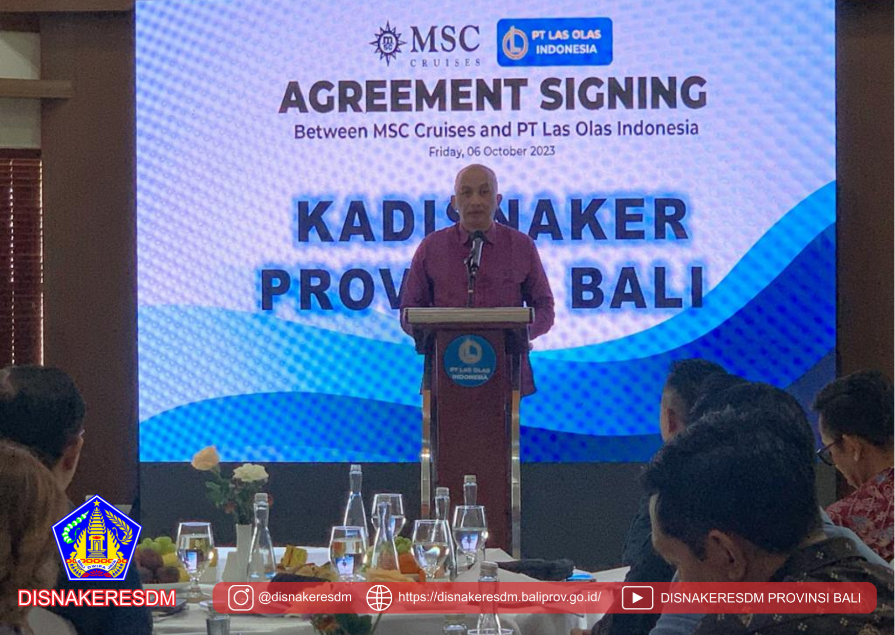 Penandatanganan Kerjasama (MoU) antara PT. Las Olas Indonesia dengan Mediterranean Shipping Company (MSC)