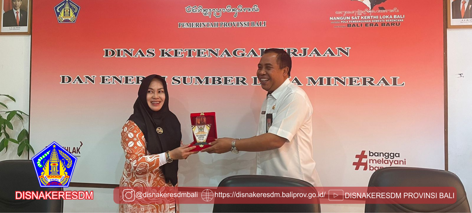 Menerima Tim Disnaker Muara Enim Terkait Studi Kampung Kompeten Produktif
