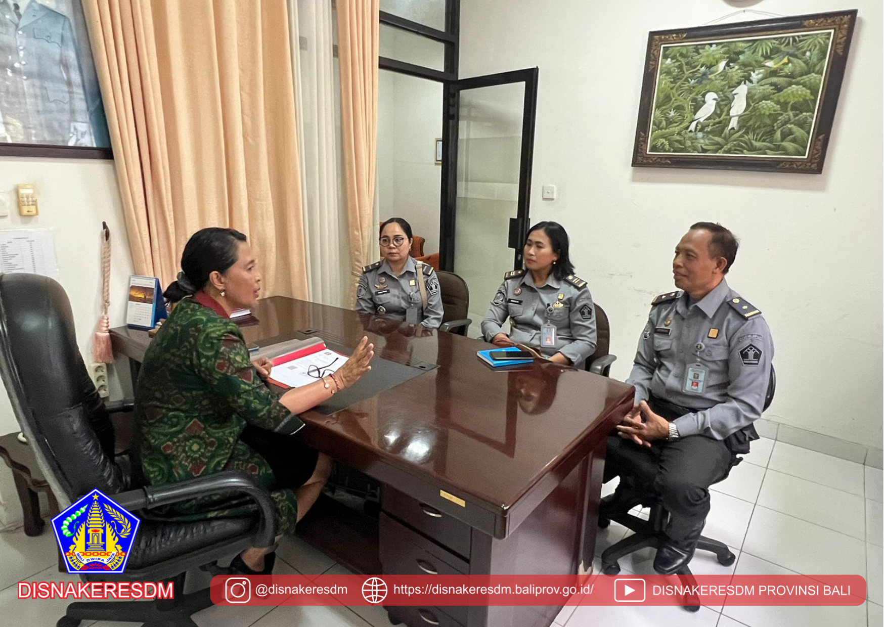 Menerima Kunjungan Dari Lapas Perempuan Kelas ll Kerobokan