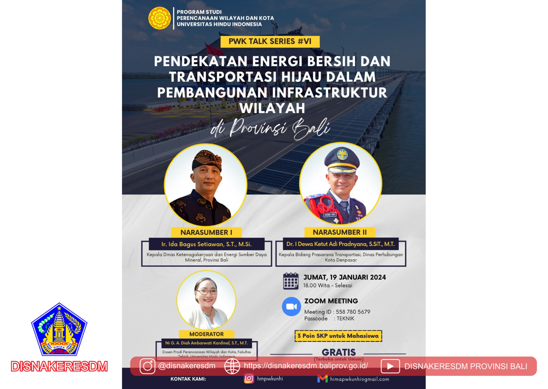 Narasumber Kuliah Umum Prodi Perencanaan Wilayah Dan Kota Fakultas Teknik Universitas Hindu Indonesia