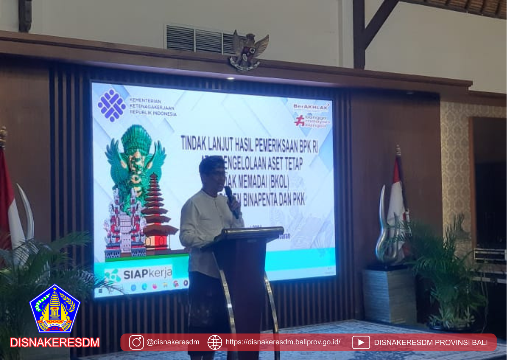Kegiatan Tindak Lanjut Hasil Pemeriksaan BPK RI Atas Pengelolaan Aset Tetap Tidak Memadai (BKOL) Pada Ditjen Binapenta Dan PKK