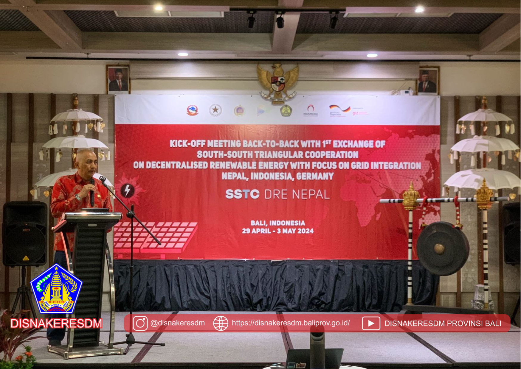 Acara Kick Off South-South Triangular Cooperation (SSTC) Nepal-Indonesia-Jerman Bidang Decentralised Renewable Energy On Grid Integration