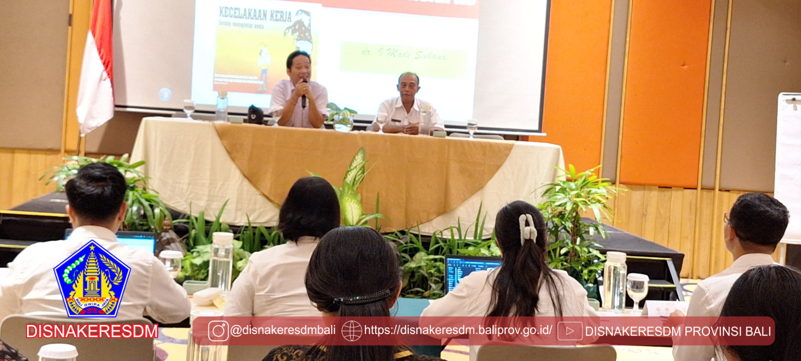Kasi Pengawasan Norma Kerja Dan K3 Bertugas Sebagai Pemateri Kesehatan Dan Keselamatan Kerja (K3) Ditempat Kerja Yang Diselenggarakan Oleh Dinas Kesehatan Provinsi Bali