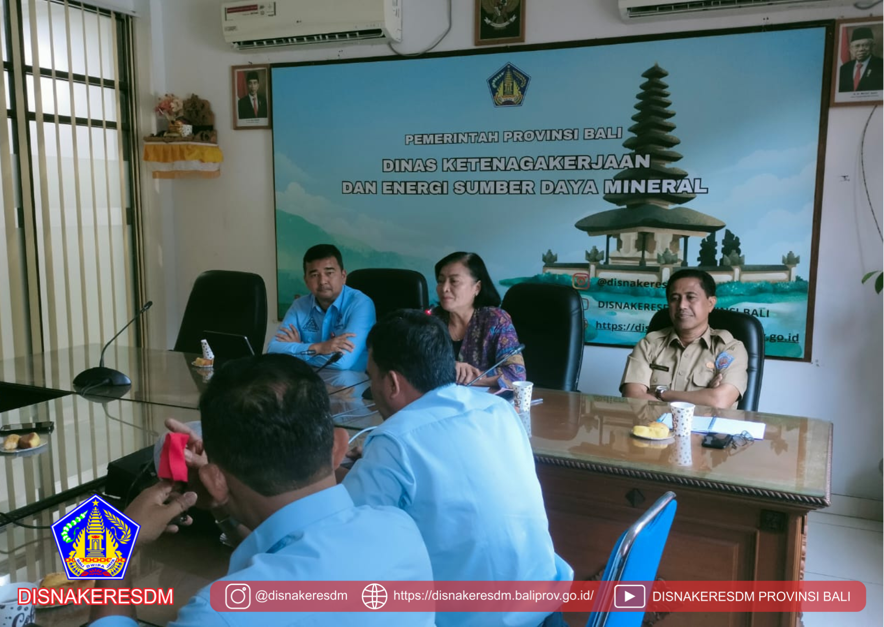 Menerima Kunjungan Kerja Lembaga Kerjasama Tripartit Provinsi Riau