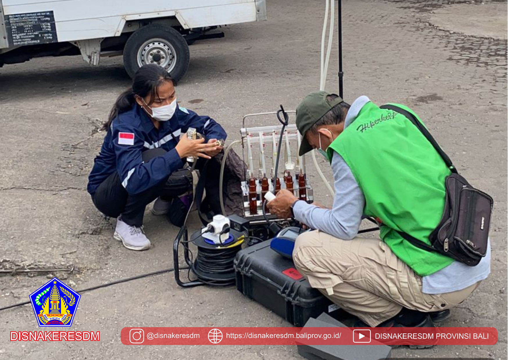 Pengujian Kualitas Udara Ambien, Pencahayaan, Getaran, Dan Iklim Kerja Di Perum Damri Cabang Denpasar Serta Pengujian Emisi Di RSU Famili Husada, Gianyar