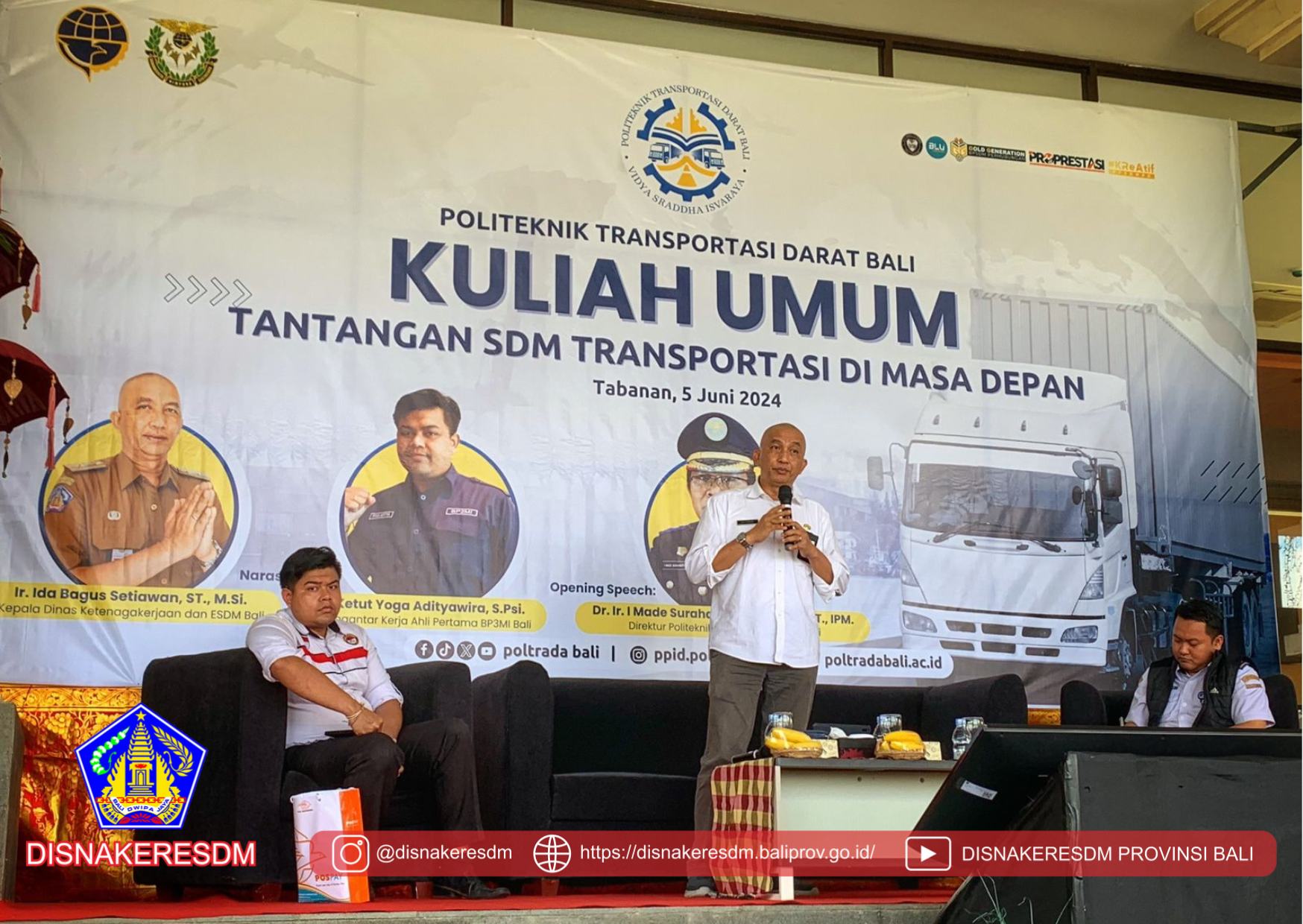 Kegiatan Kuliah Umum Dengan Tema “TANTANGAN SDM TRANSPORTASI DI MASA DEPAN”