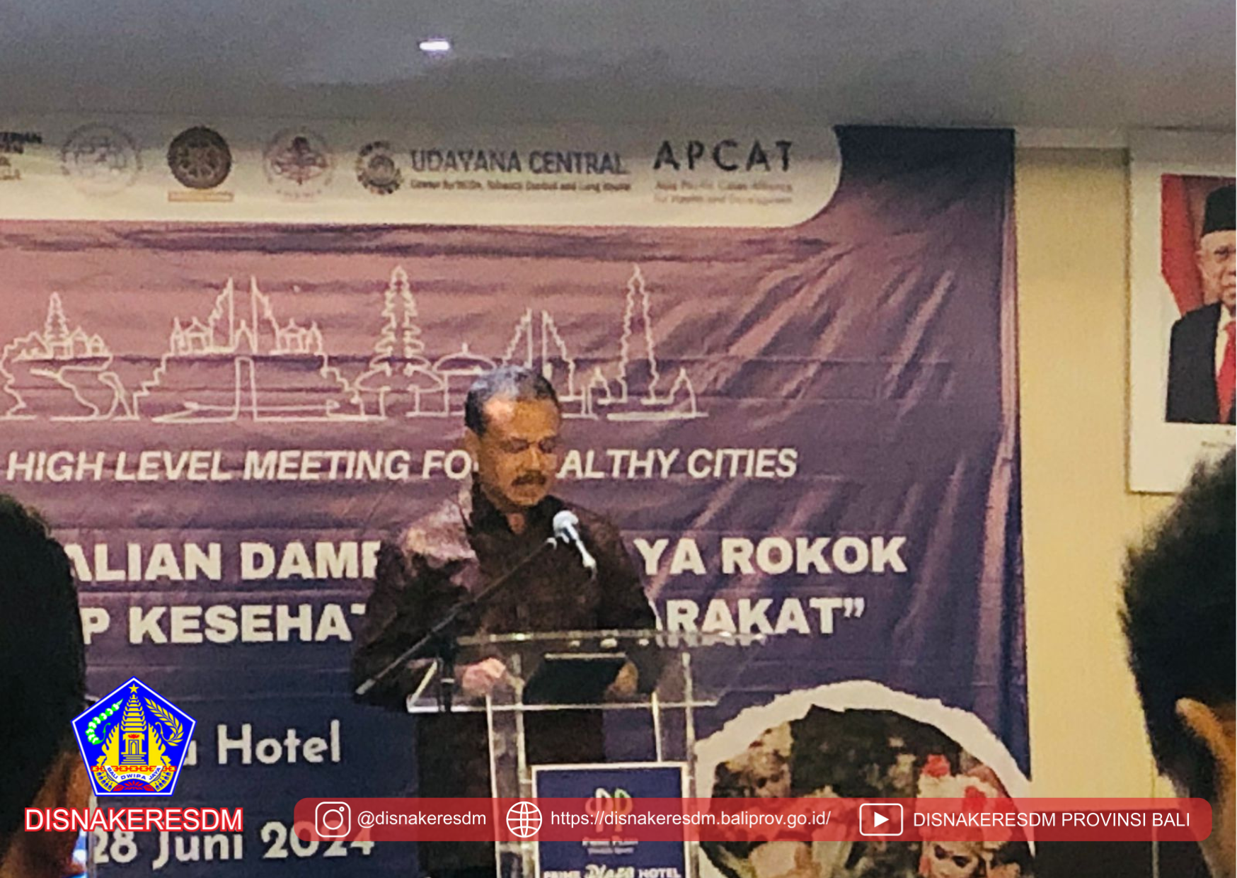 Acara Bali High Level Meeting Pengendalian Dampak Bahaya Rokok Terhadap Kesehatan Masyarakat