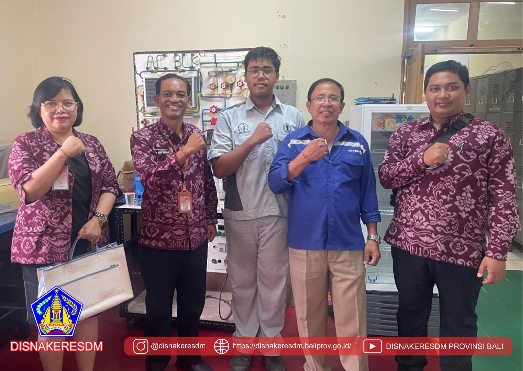 Kerjasama Antara UPTD BLKIP Disnaker ESDM Provinsi Bali Dengan SMKN 1 Denpasar