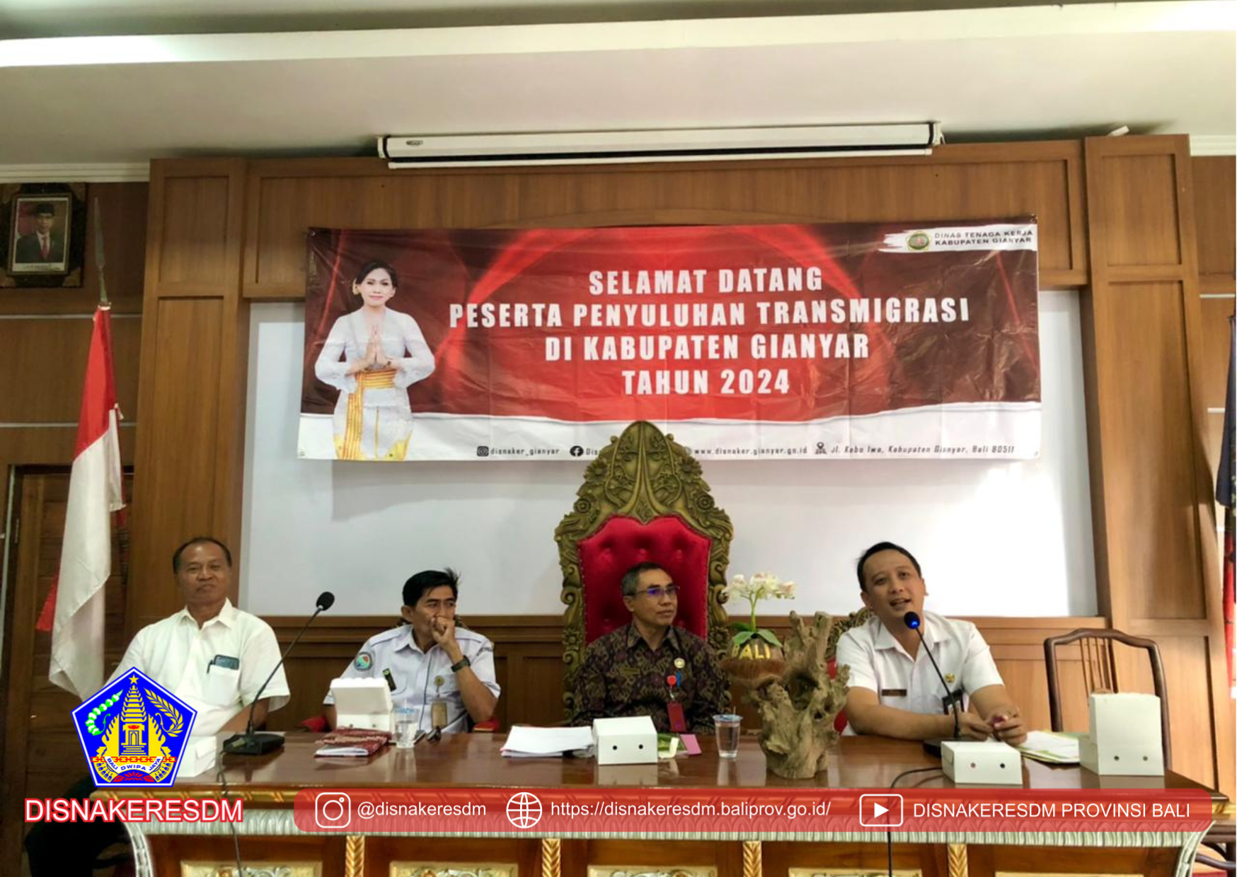 Penyuluhan Transmigrasi Di Desa Bukian, Kecamatan Payangan Kabupaten Gianyar