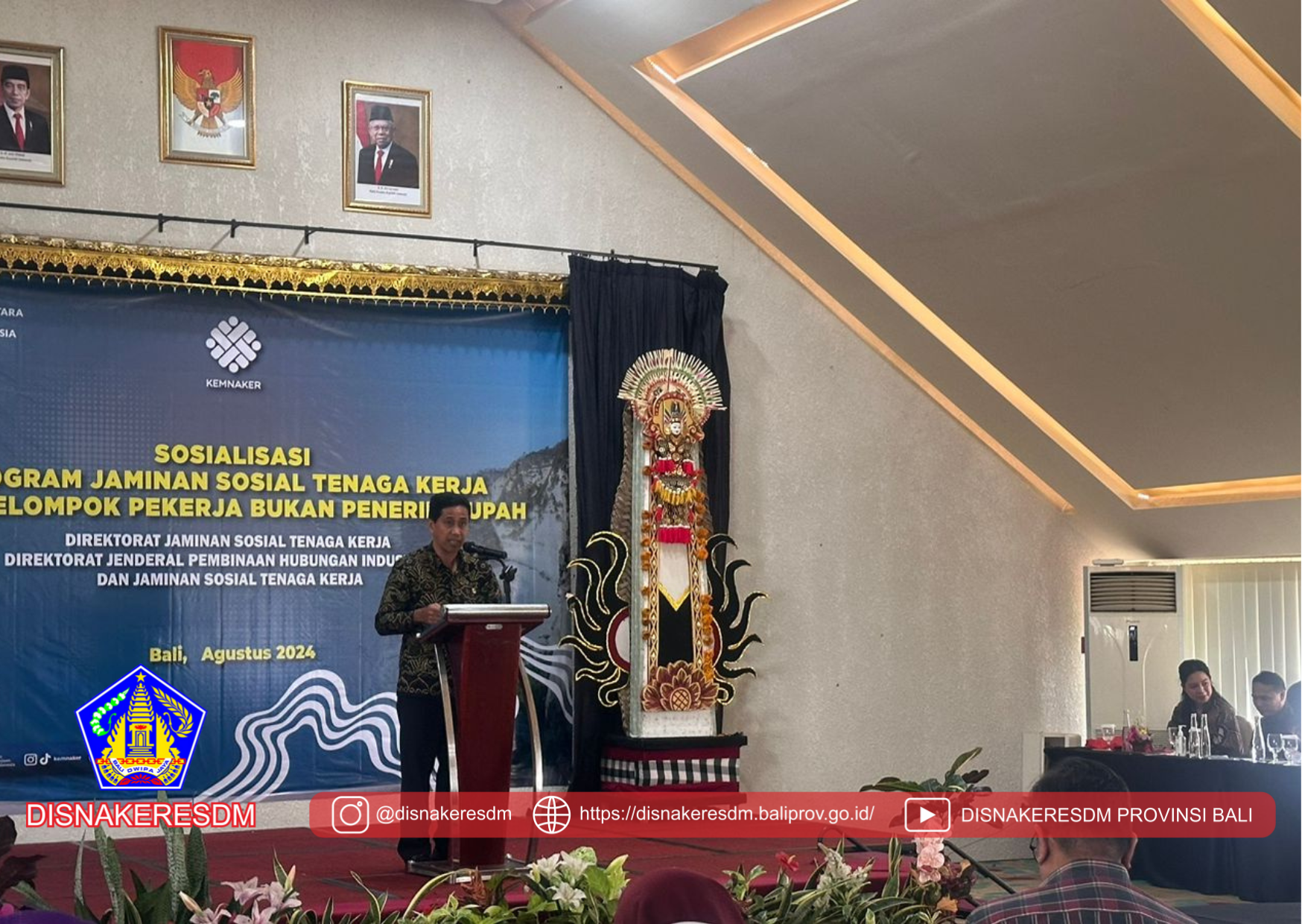 Sosialisasi Program Jaminan Sosial Tenaga Kerja Bagi Kelompok Kerja Bukan Penerima Upah Dan Juga Kegiatan Bimbingan Teknis Petugas Pelayanan Program Jaminan Kehilangan Pekerjaan