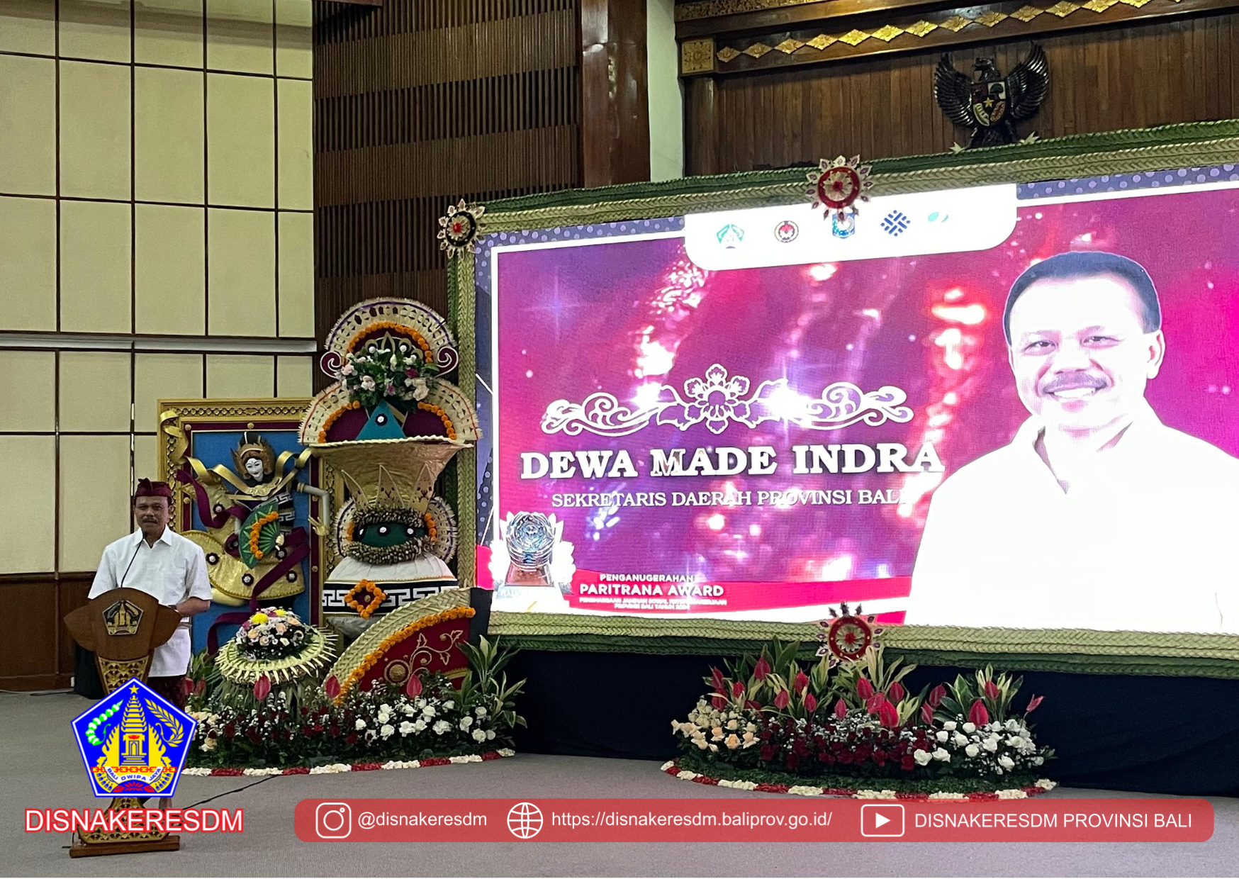 Kegiatan Penganugerahan Penghargaan Jaminan Sosial Ketenagakerjaan (Paritrana Award) Tahun 2024 Provinsi Bali