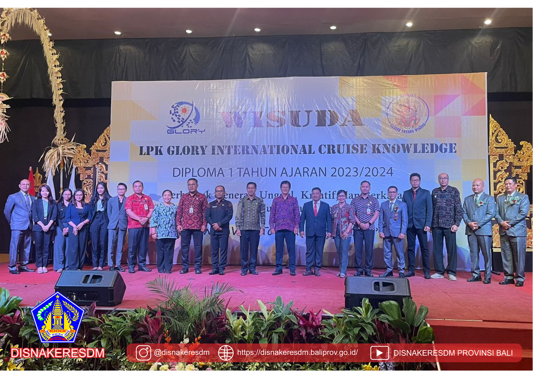 Wisuda Mahasiswa/i LPK Glory International Cruise Knowledge Angkatan 2023/2024