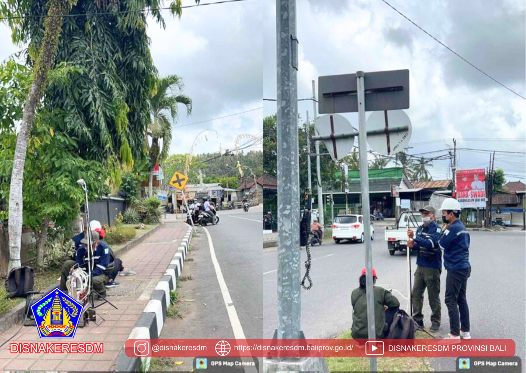 Tim UPTD Balai Hyperkes Dan KK Melakukan Pengujian Udara Ambien Untuk Dinas Lingkungan Hidup Kabupaten Karangasem