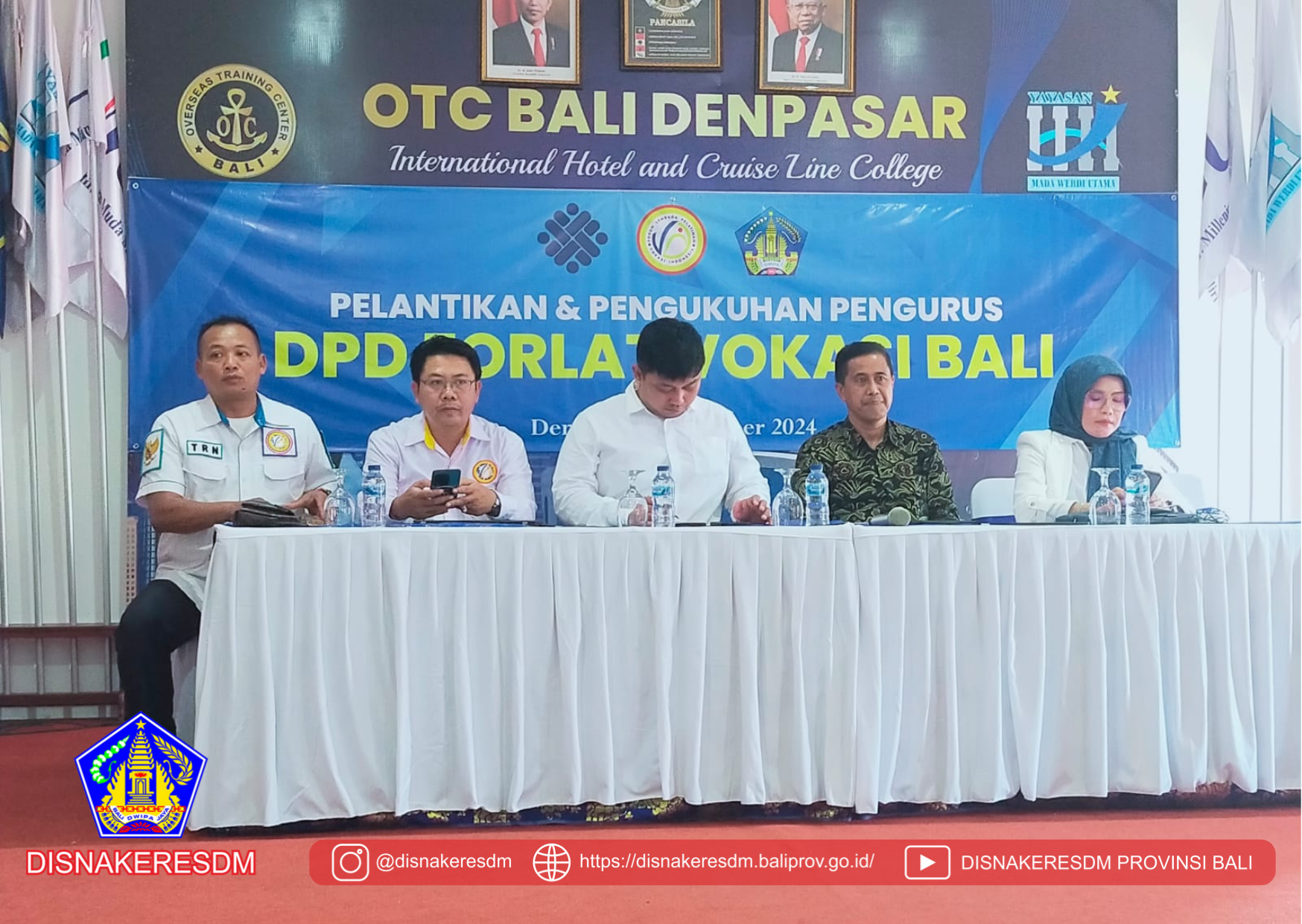 Acara Pelantikan Dan Pengukuhan Pengurus DPD Forlat Vokasi Provinsi Bali Di LPK OTC Bali Denpasar
