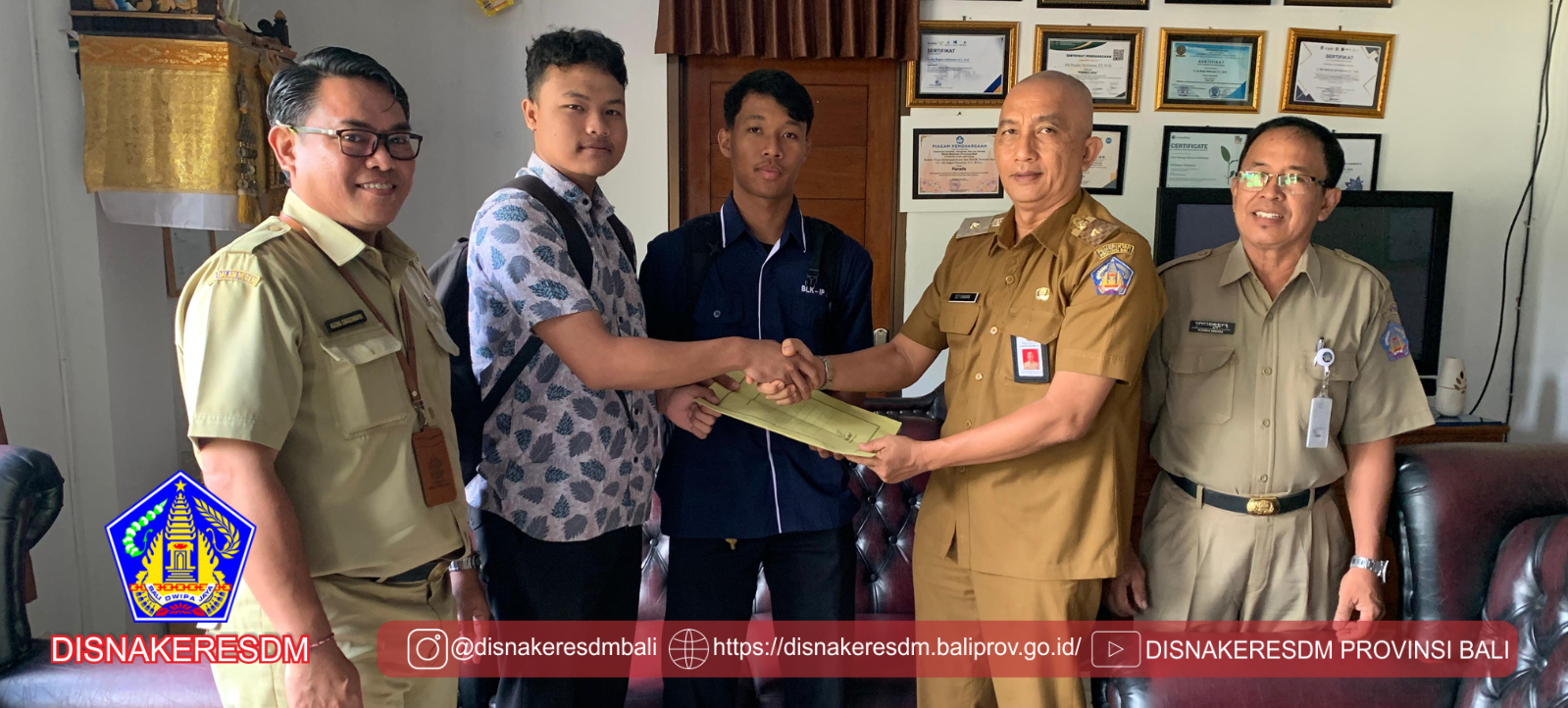 Melepas Alumni Pelatihan BLKIP Kejuruan Teknisi AC Untuk Mengikuti Seleksi Daerah (Selekda) Onsite Calon Kompetitor WorldSkills ASEAN Competitor Tahun 2024