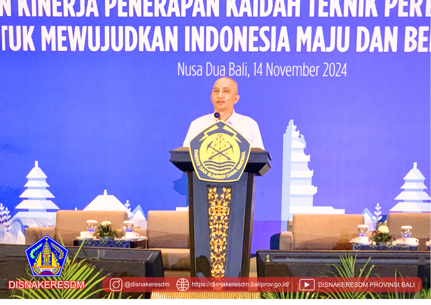 Acara Pertemuan Teknis Kepala Teknik Tambang Dan Penanggung Jawab Operasional Perusahaan Pertambangan Mineral Dan Batubara Tahun 2024