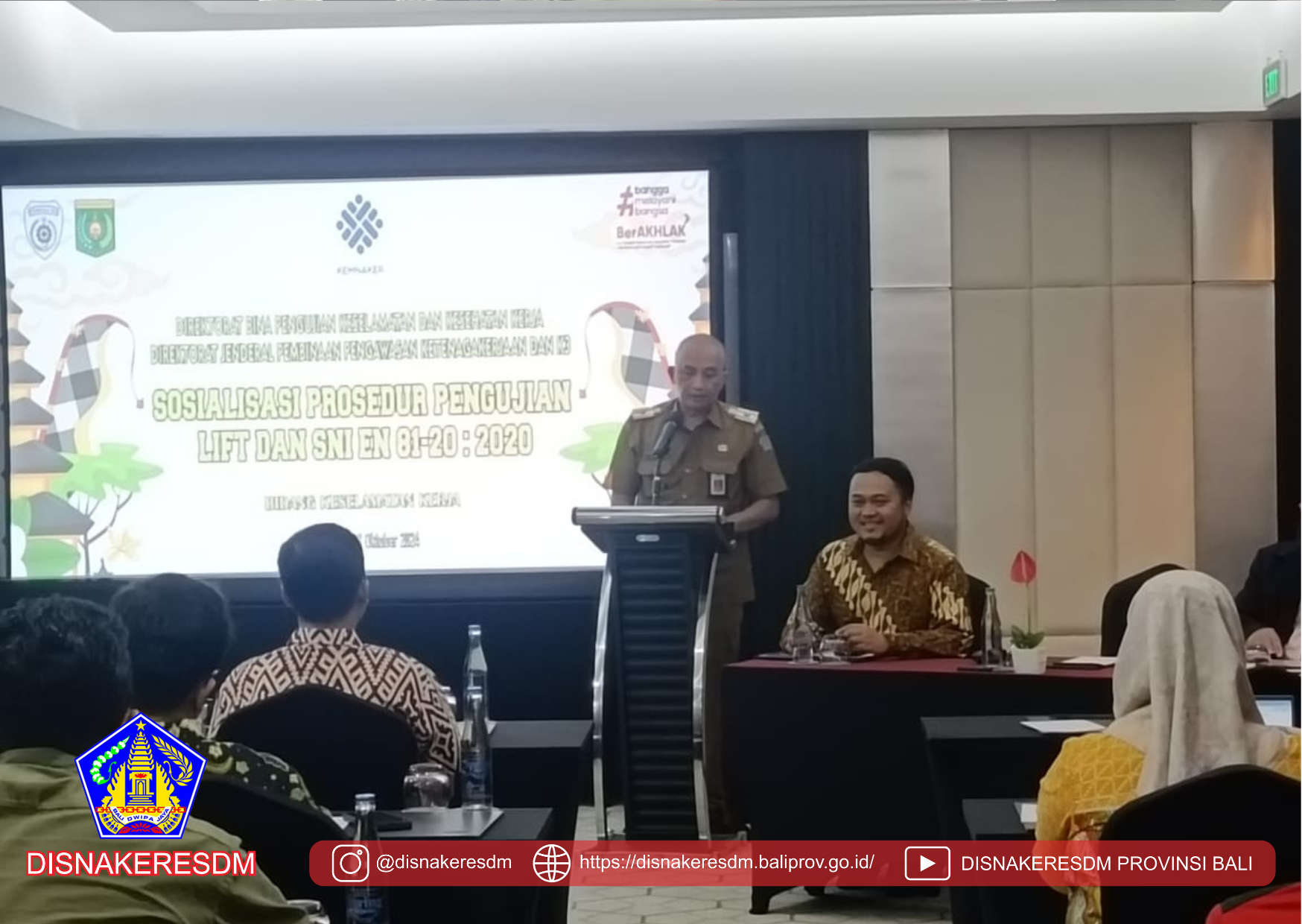Kegiatan Sosialisasi Prosedur Pengujian Lift Dan SNI EN 81-20 : 2020