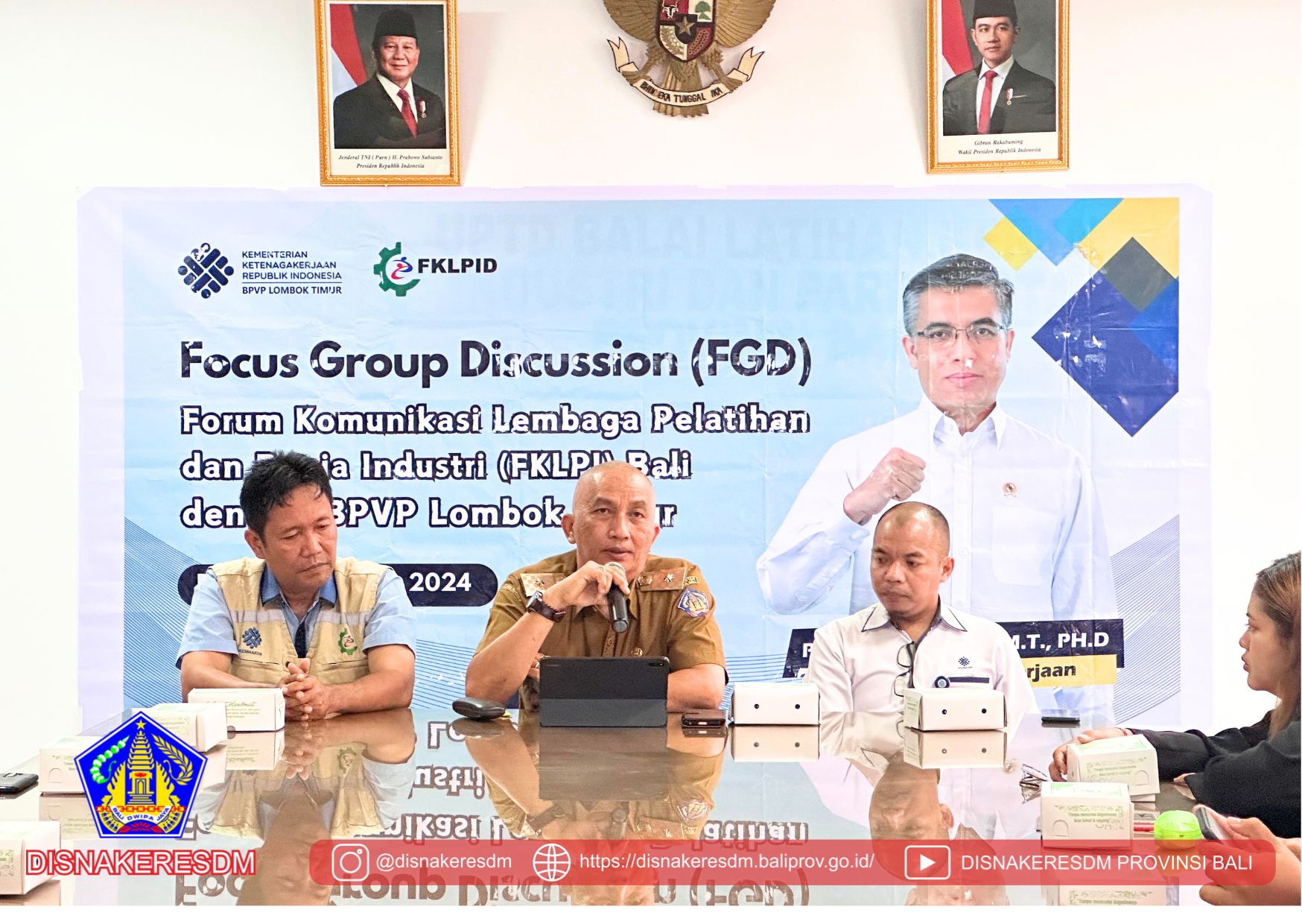 Kegiatan Focus Group Discussion (FGD) Forum Komunikasi Lembaga Pelatihan Dan Industri Provinsi Bali Dengan BPVP Lombok Timur