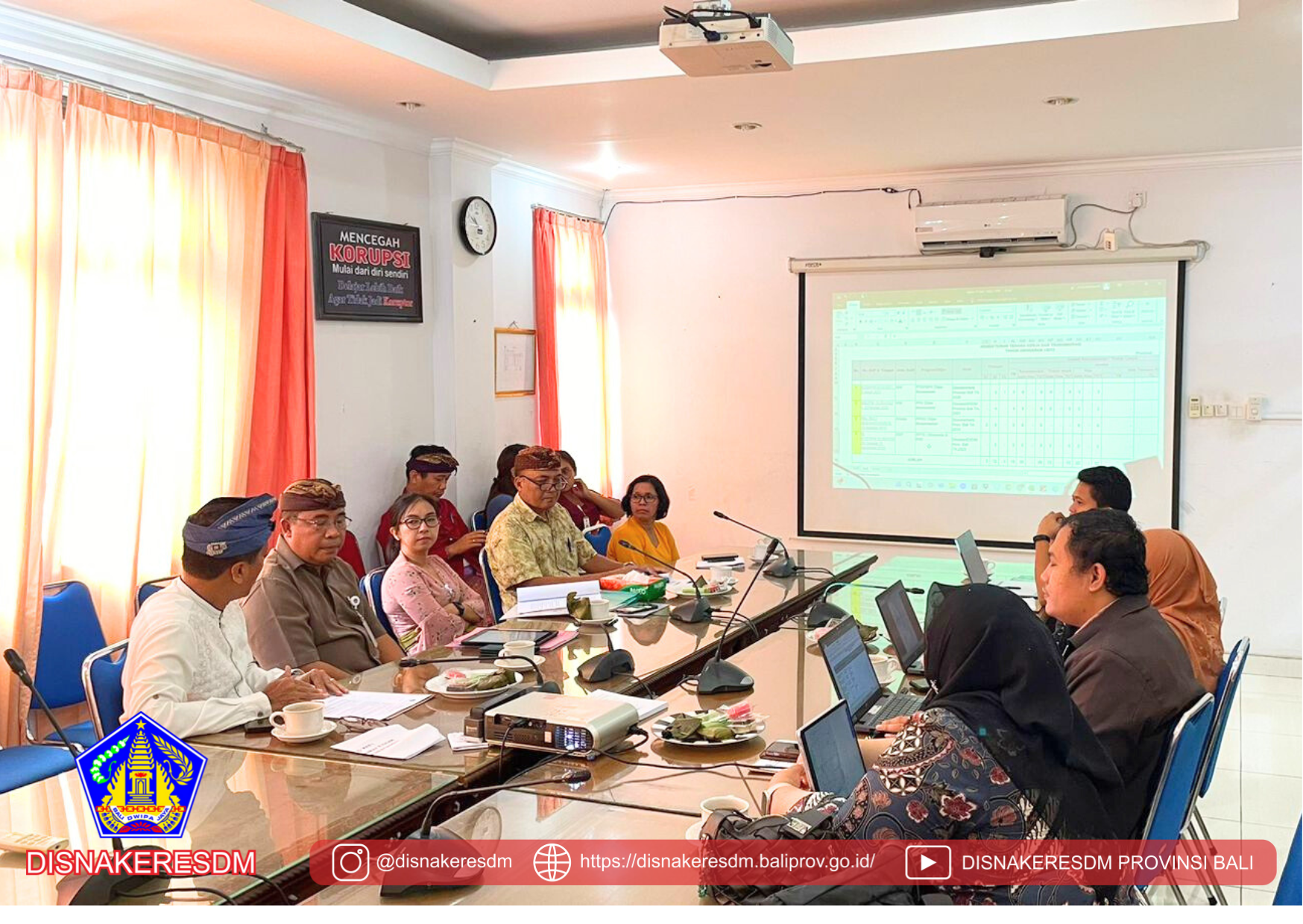 Menerima Tim Inspektorat Jenderal Kemnaker RI Dalam Rangka Koordinasi Hasil Pengawasan Dan Monitoring TLHP Inspektorat Jenderal