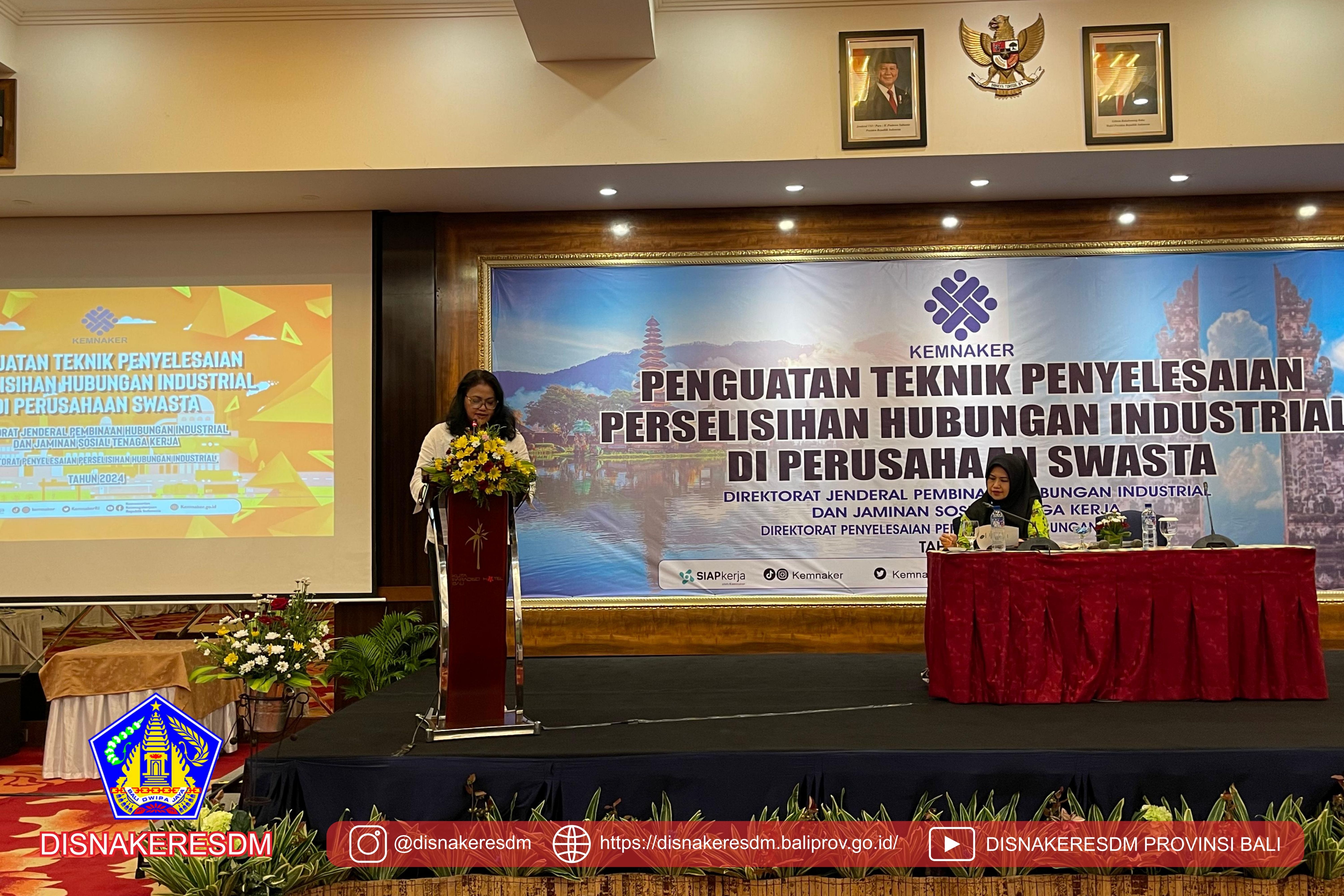 Kegiatan Penguatan Teknik Penyelesaian Perselisihan Hubungan Industrial Di Perusahaan Swasta