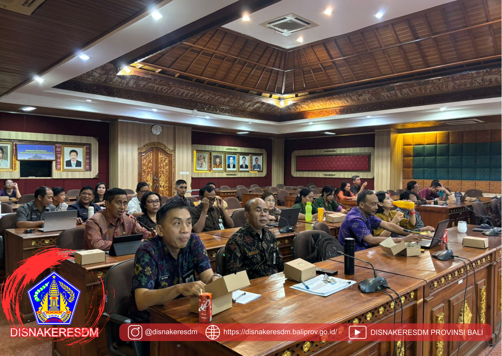 Pemaparan Rencana Kerja Dinas Ketenagakerjaan dan Energi Sumber Daya Mineral Provinsi Bali Tahun 2026 Pada Acara Bilateral Meeting