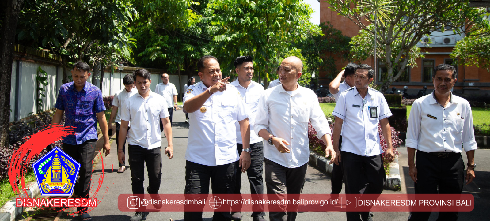 Pj. Gubernur Bali, Sang Made Mahendra Jaya, Melaksanakan Kunjungan Kerja Ke Kantor Dinas Ketenagakerjaan Dan Energi Sumber Daya Mineral Provinsi Bali