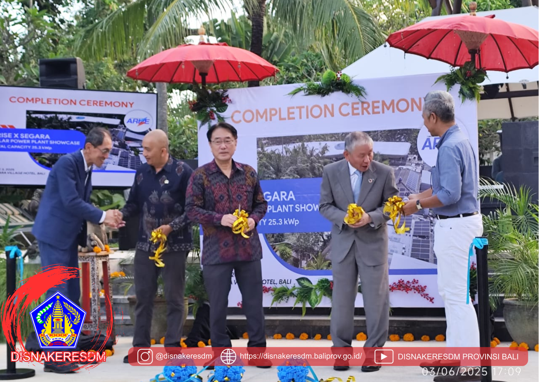 Peresmian Pembangkit Listrik Tenaga Surya (PLTS) Atap