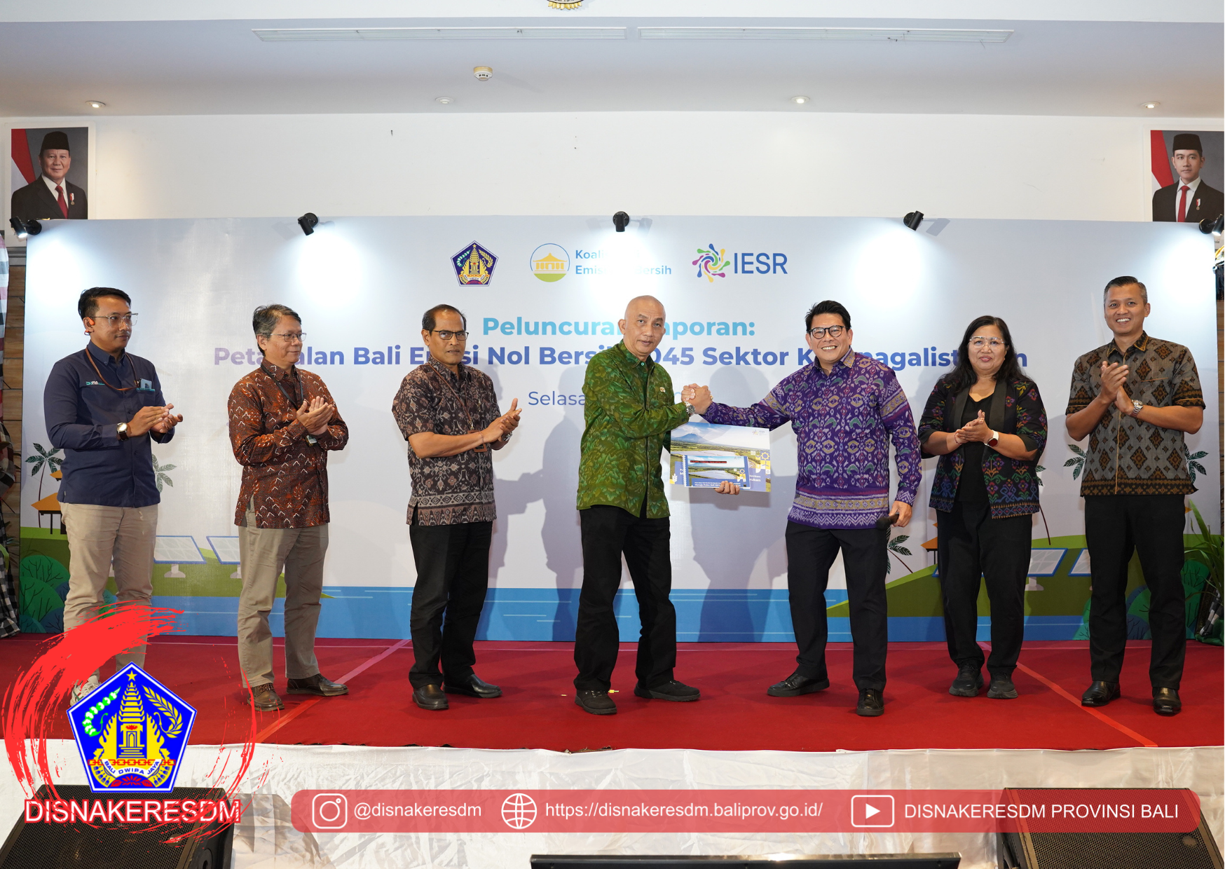 Peluncuran Laporan Peta Ketenagalistrikan Bali NZE 2045