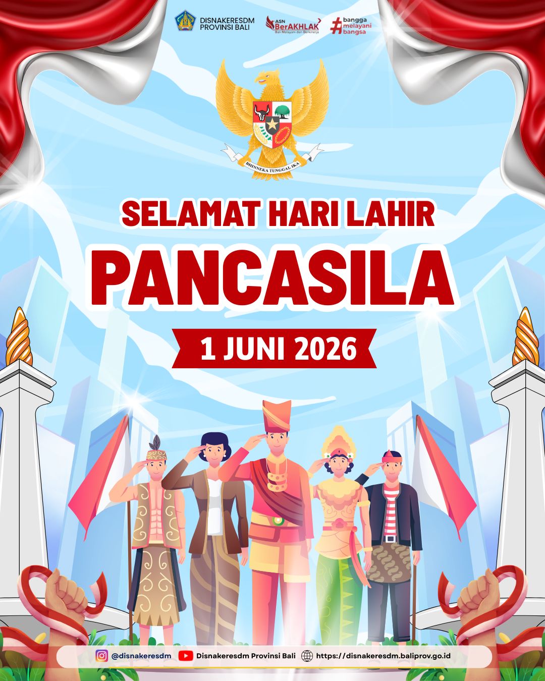 Selamat Hari Lahir Pancasila 1 Juni 2026