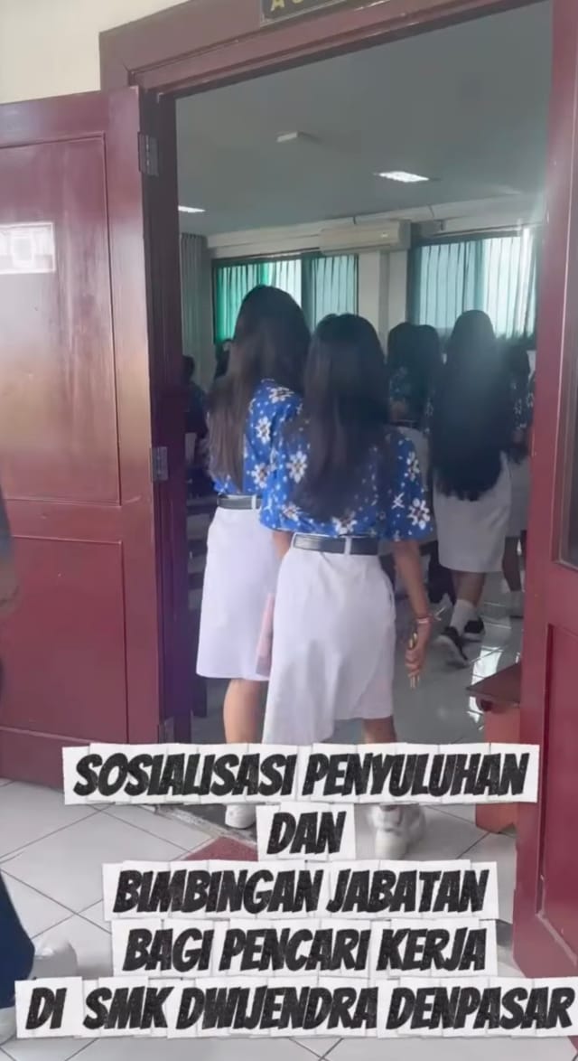 Sosialisasi Penyuluhan Dan Bimbingan Jabatan Di SMK Dwijendra Denpasar