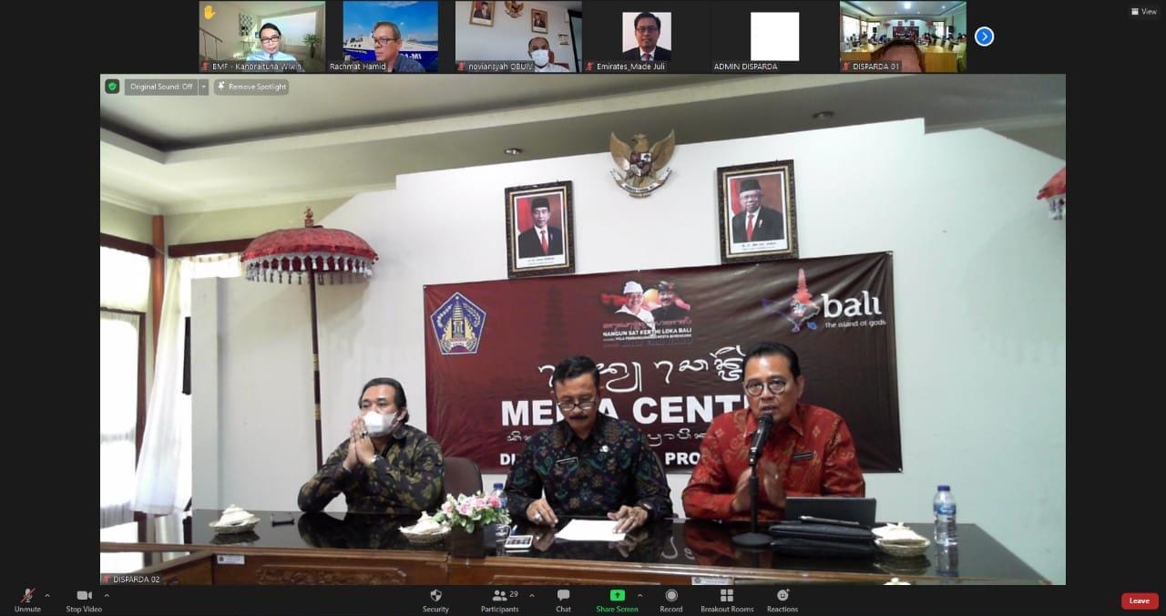 Untuk Pembukaan Pariwisata Internasional, Dinas Pariwisata Provinsi Bali Segera Siapkan SOP Terintegrasi