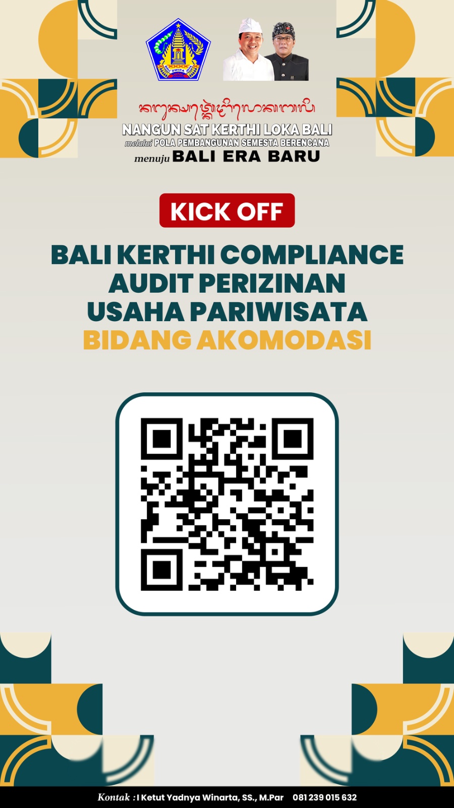 BALI KERTHI COMPLIANCE AUDIT PERIZINAN USAHA PARIWISATA BIDANG AKOMODASI