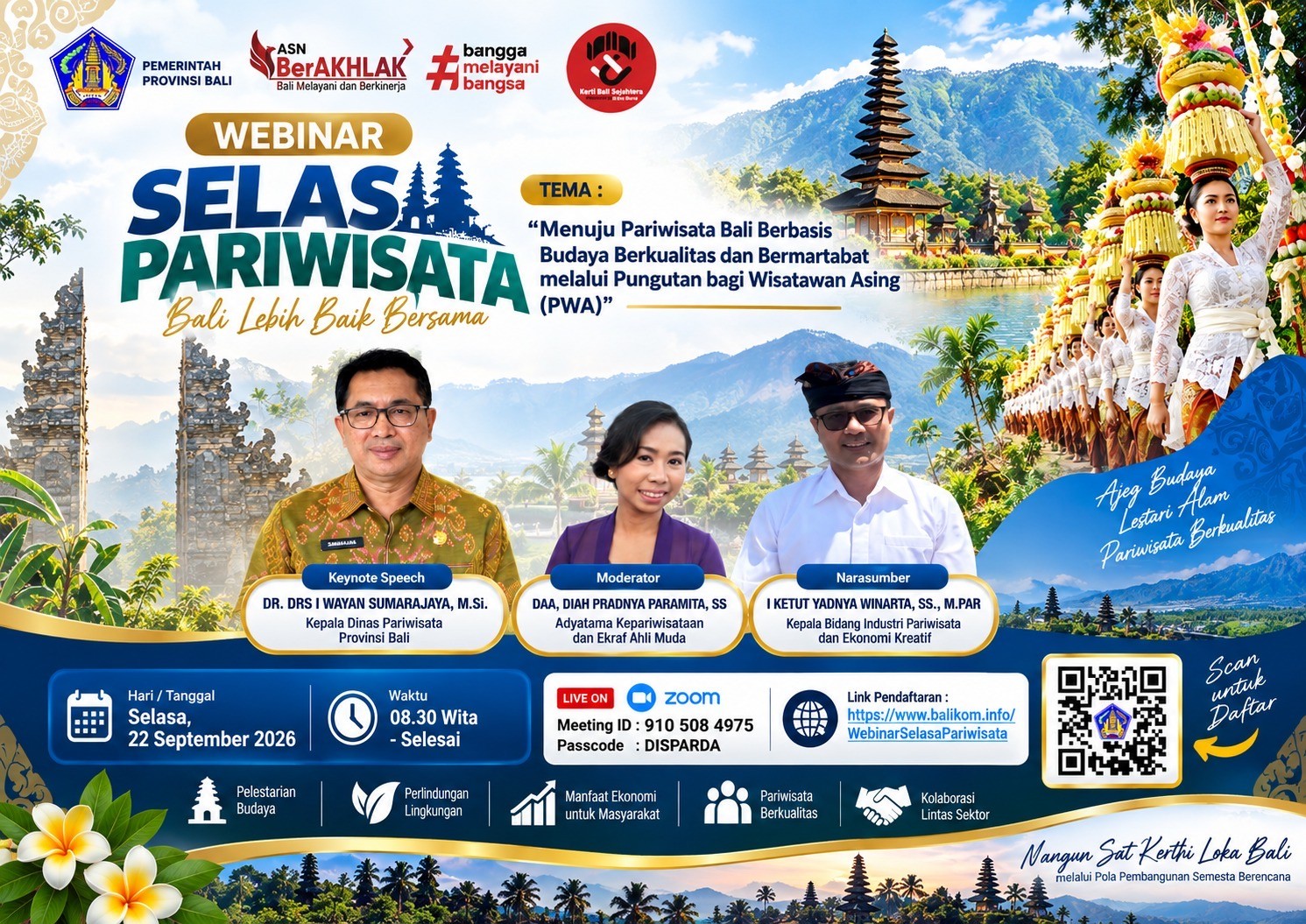 Tingkatkan Pemahaman tentang PWA, Dinas Pariwisata Provinsi Bali Gelar Webinar Selasa Pariwisata