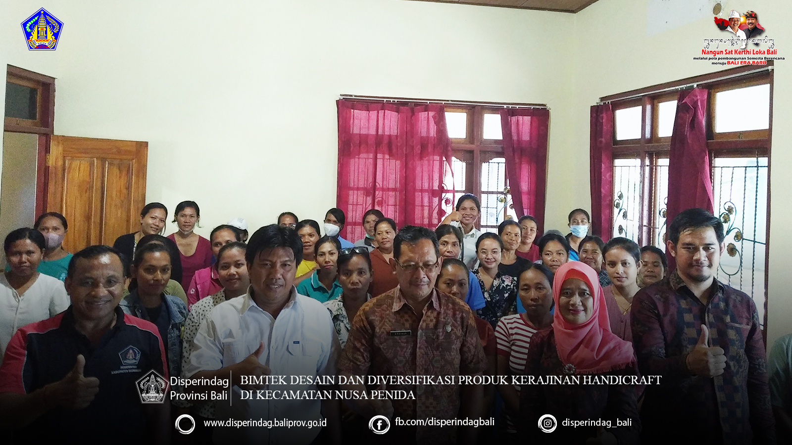 Mengembangkan Industri Kreatif di Nusa Penida Disperindag Bali Mengadakan Bimtek Desain dan Diversifikasi Produk Kerajinan Handicraft di Kecamatan Nusa Penida