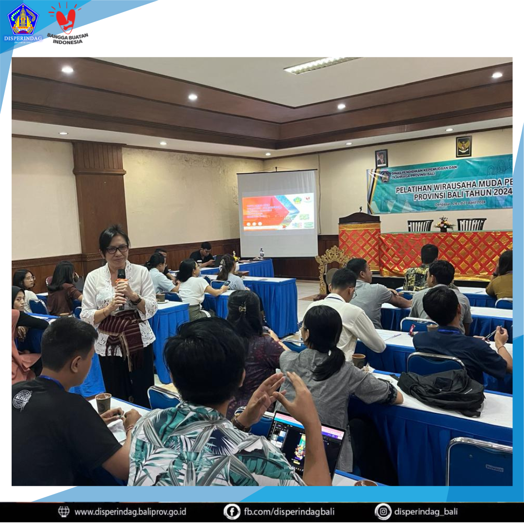 Kepala Bidang Perdagangan Luar Negeri menjadi Narasumber pada Kegiatan Pelatihan Wirausaha Muda Pemula tahun 2024