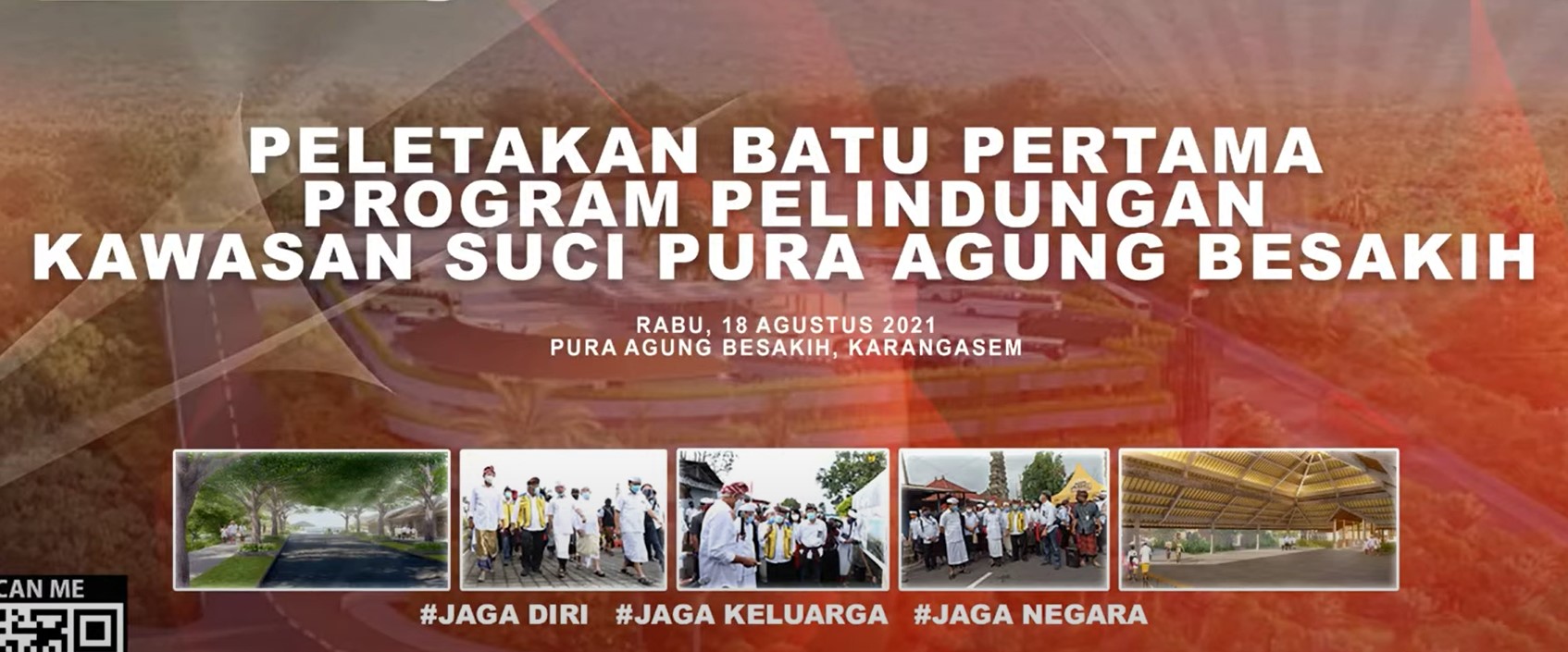 Peletakan Batu Pertama Pembangunan Pelindungan Kawasan Suci Pura Besakih