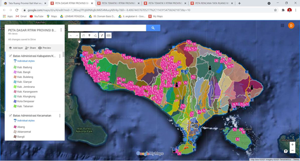 Pemanfaatan Google My Maps sebagai Media Penyimpanan Online Peta Rencana Tata Ruang Berbasis GIS