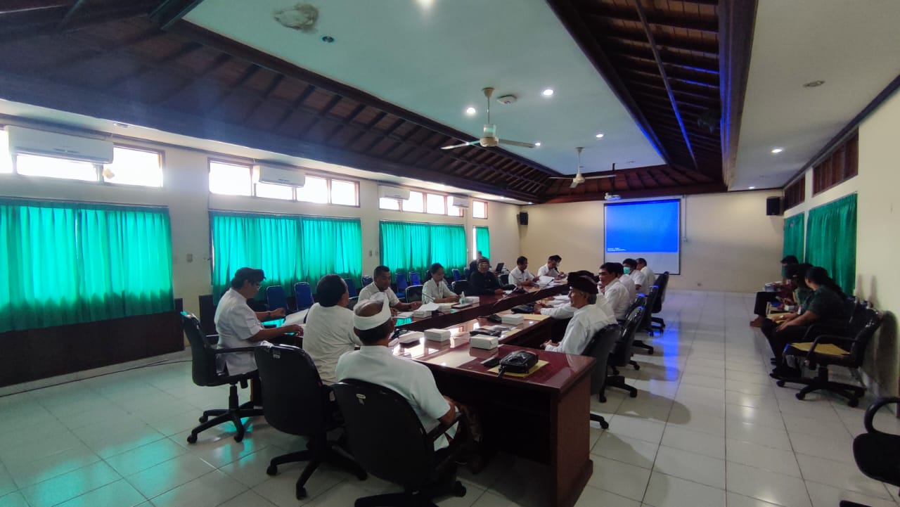 Bidang Cipta Karya Adakan Rapat Koordinasi Perencanaan Pembangunan Monunen Situs Kerajaan Kertalangu Denpasar