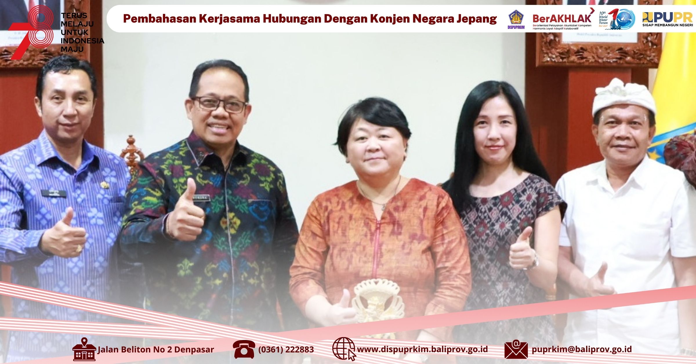 Perkuat Hubungan, Pj. Gubernur Mahendra Bicarakan Kemungkinan Kerjasama dengan Konjen Jepang di Bali