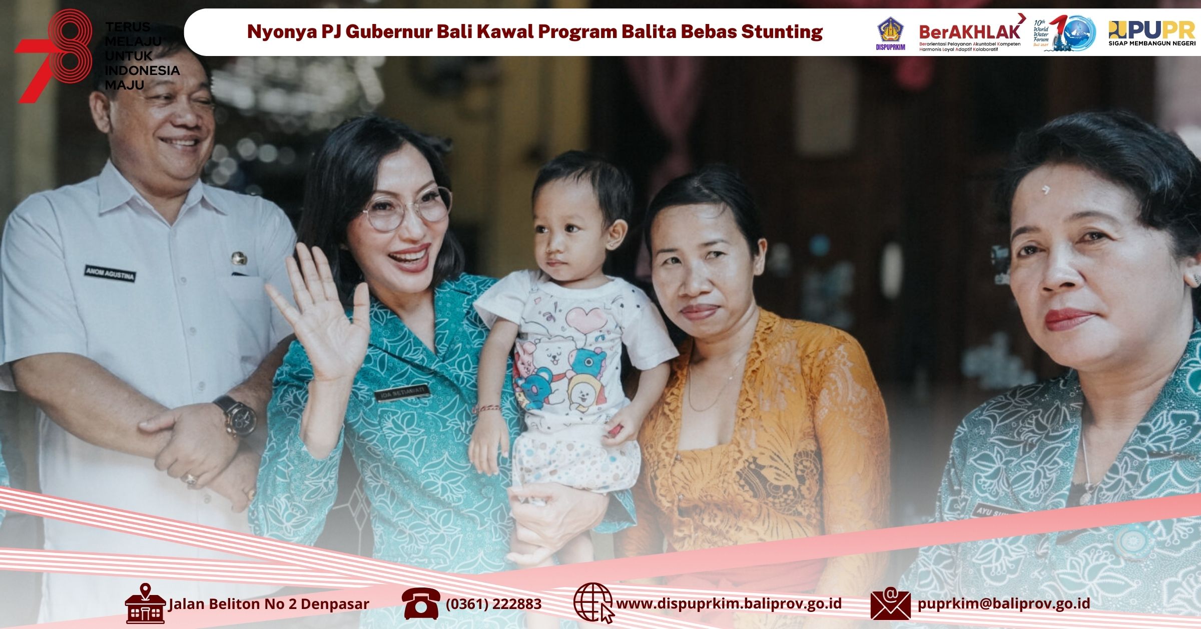 Kawal Program Balita Bebas Stunting, Ny. drg. Ida Mahendra Jaya Sambangi Kabupaten Klungkung